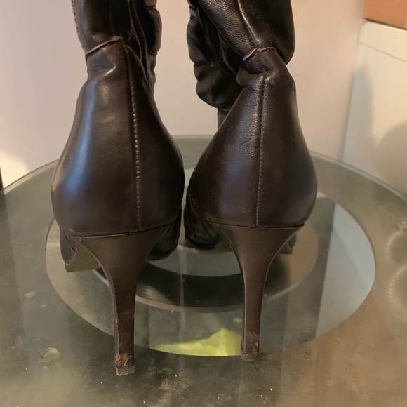 Steven Dark Brown High Heel Booties - Picture 8 of 8